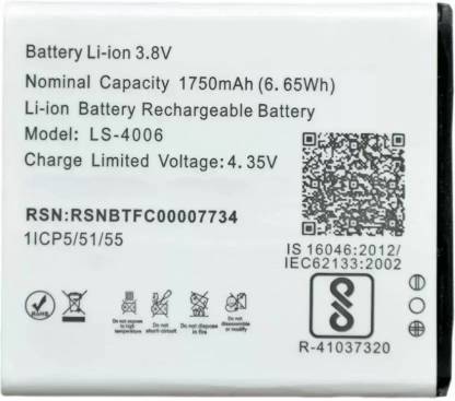 DT Spark Mobile Battery For  LYF LYF Flame 7