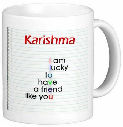 Exoctic Silver Karishma Love Romantic Friendship Quotes 72 Ceramic Coffee Mug