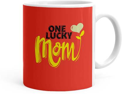 Kesri Gifts One Lucky Mom Theme (Kg-mc-mug-439P) Ceramic Coffee Mug