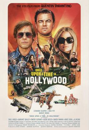Once Upon A Time In Hollywood Movie Poster Paper Print