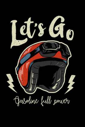Lets Go Moto Art Paper Print