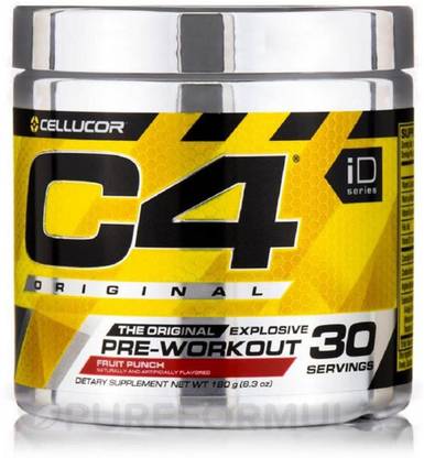 Cellucor C4 Original Pre-Workout 30 Serving (Fruit Punch) Creatine