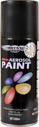 Botny Matt Black Black Spray Paint 200 ml
