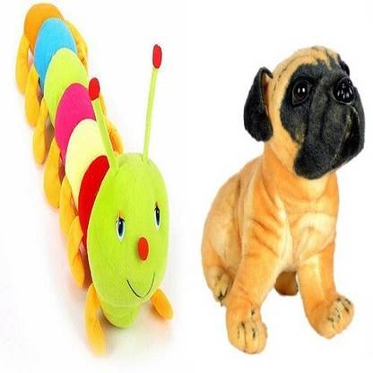 FABBUD pug dog and caterpillar  - 20 cm