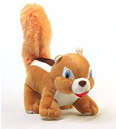 Raadya Premium Quality Stuffed Squirrel soft toy - (30 cm Brown, White)  - 30 cm