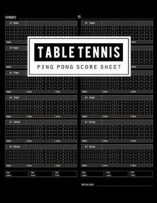 Table Tennis Score Sheet