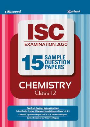 i-succeed 15 Question sample Papers ISC Chemistry class 12 2019-2020