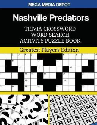 Nashville Predators Trivia Crossword Word Search Activity Puzzle Book