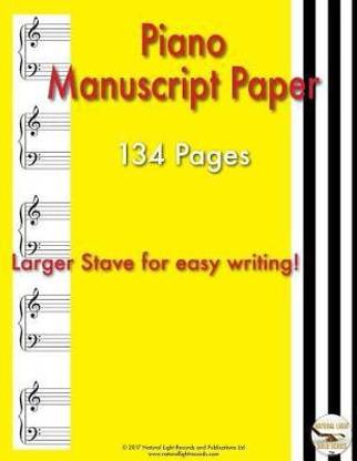 Piano Manuscript Paper