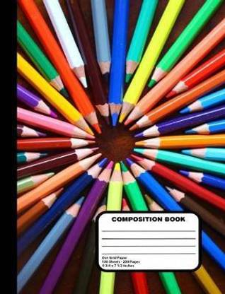 Colored Pencil Design Dot Grid Composition Notebook 200 Pages
