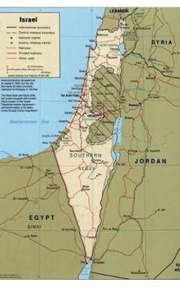 Modern Day Map of Israel Journal
