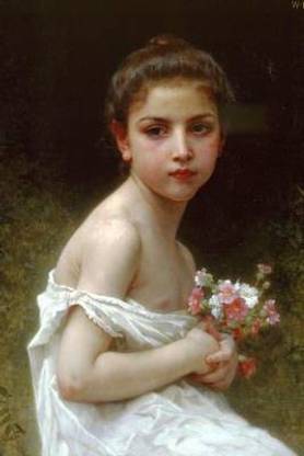 "Girl Bouquet" by William-Adolphe Bouguereau - 1896