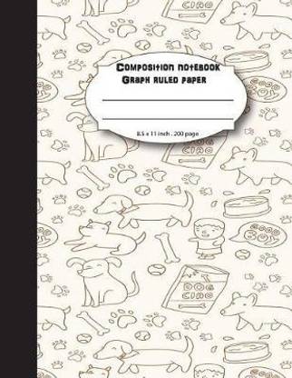 Composition notebook graph ruled paper 8.5x11" 200 page
