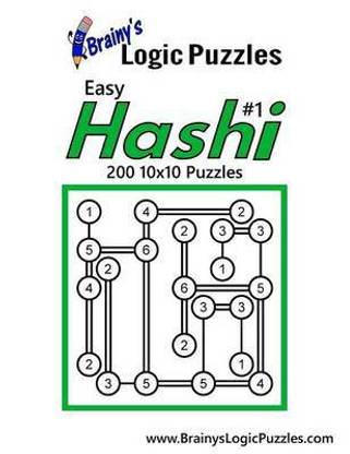Brainy's Logic Puzzles Easy Hashi #1 200 10x10 Puzzles