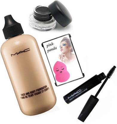 pink panda Sponge puff, Mac Face and Body foundation