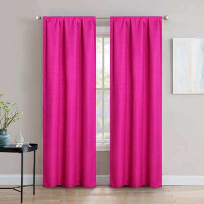 Sun+Block 106.68 cm (4 ft) Polyester Window Curtain (Pack Of 2)