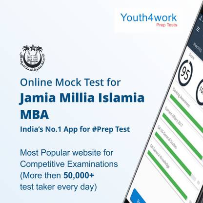 Youth4work Jamia Millia Islamia MBA Exam Online Mock Test (No CD)