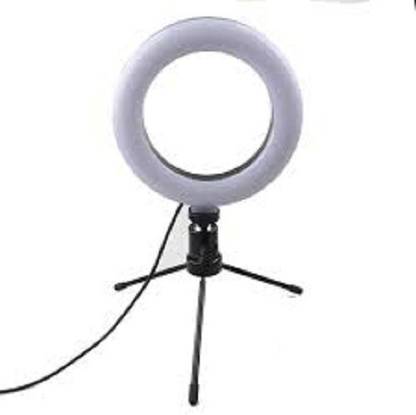 Buy Genuine 10 Inch Dimmable 3 Modes LED Ring Light With Tabletop Stand With Ball Head For Making Up Flash