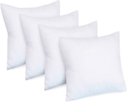 LaVichitra Polyester Fibre Cushion Pack of 4 Solid by Urban Arts (Size 20 x 20 Inches)