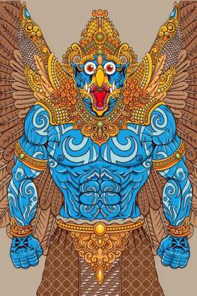 Garud Art Wall Poster Without Frame Paper Print