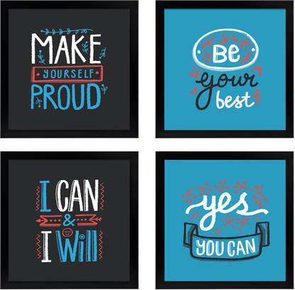 Motivational Quotes wall Frame Paper Print