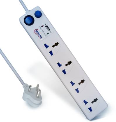 Microtek 4 Socket with Usb Charger with 1 Switches 6A 4  Socket Extension Boards