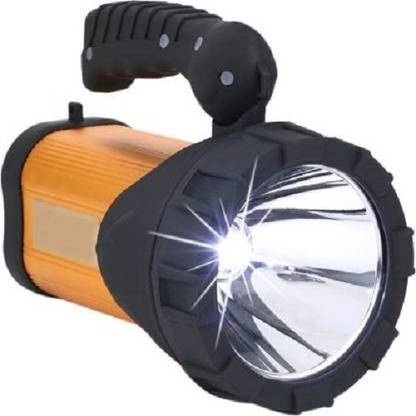 GLOWISH LONG RANGE 300 METER HEAVY DUTY SEARCH LIGHT WITH TRIPLE LIGHT MODES 12 hrs Torch Emergency Light