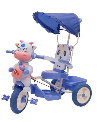 Oximus Baby Tricycle For Kids With Canopy And Push Handle Tricycle (Blue) best trikes for 2 year old 509BlueTrike Tricycle
