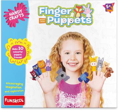 Handycrafts FINGER Fun by making Colorful Puppets