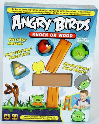 KIDACIOUS Angry Birds Knock on Wood Board Game For Kids Strategy & War Board Game
