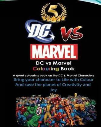 DC Vs Marvel Colouring Book, Spiderman, Batman, Superman, Iron Man ...