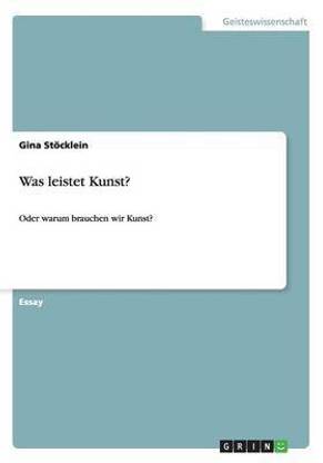 Was leistet Kunst?