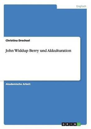 John Widdup Berry und Akkulturation