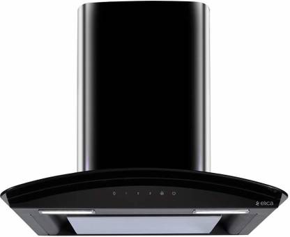 Elica Glace EDS HE LTW 60 BK NERO T4V LED Wall Mounted Black 1010 CMH Chimney