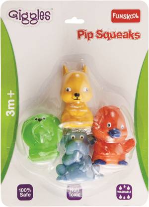FUNSKOOL Pip Squeaks - Lion, Monkey, Rabbit, Duckling