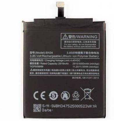 Systums Mobile Battery For  Xiaomi Redmi 5A (3000 mAh)