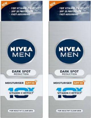 NIVEA Men Dark Spot Reduction Moisturiser spf 30 50ml pack of 2