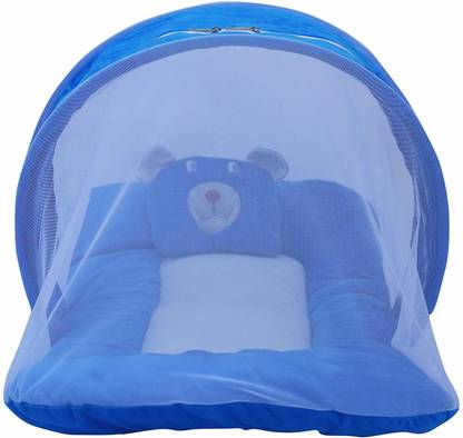 Hanu Enterprises Nylon Infants Washable BABY MATTRESS WITH MASQUITO NET Mosquito Net