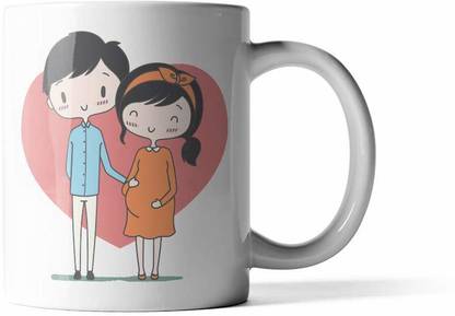 Brand Bihar Happy Couple Coffee Bone China Coffee Mug