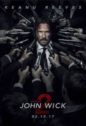 John Wick Poster for Room & Office (13 Inch X 19 Inch, Rolled) Multi color Paper Print