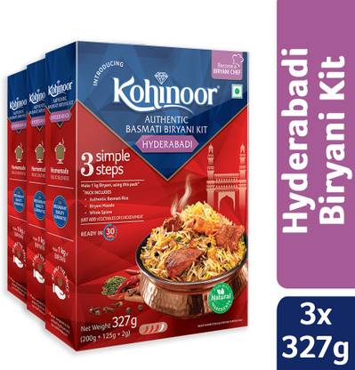 KOHINOOR Authentic Hyderabadi Basmati Biryani Kit 981 g