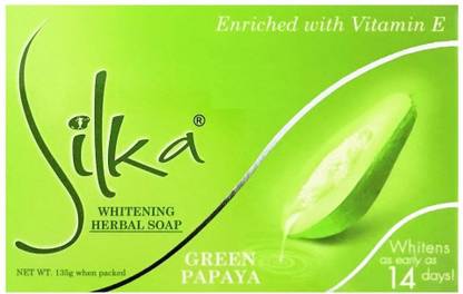 SILKA GREEN PAPAYA WHITENINNG HERBAL SOAP