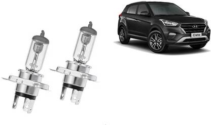 Auto Kite OSR54 - H4 Ultra Lite Yellow High Beam Halogen Head Lamp Bulb For - Creta 2019 Headlight Car, Truck, Van Halogen for Hyundai (12 V, 100 W)