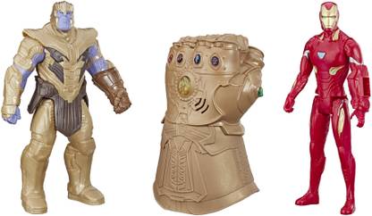 MARVEL Iron Man, Thanos and Infinity Gauntlet Titan Hero Series