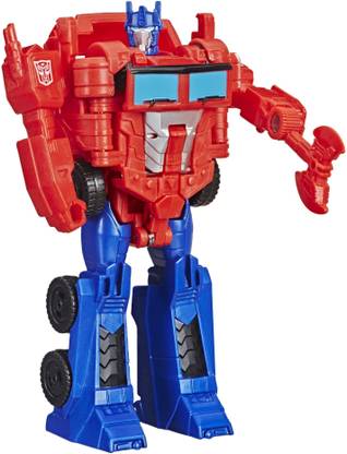 TRANSFORMERS Toys Cyberverse Action Attackers: 1-Step Changer Optimus Prime Action Figure -Repeatable Shock Blast Action Attack - For Kids Ages 6 and Up, 4.25-inch