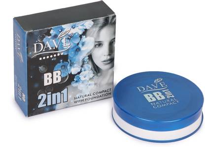 Dave BB 2 IN 1 Compact Powder with oil free foundation Compact