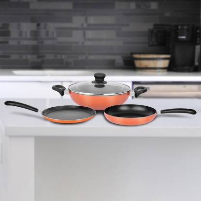 Renberg Orchid Induction Bottom Non-Stick Coated Cookware Set