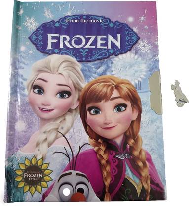 LocalPartyStore LPS Frozen Character Lock Diary for return gifts Mini Diary Single Ruled 50 Pages