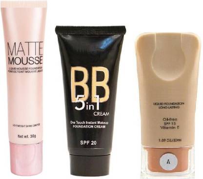 GLOWY THREE DIFFERENT SHADES OF SKIN FOUNDATION Foundation