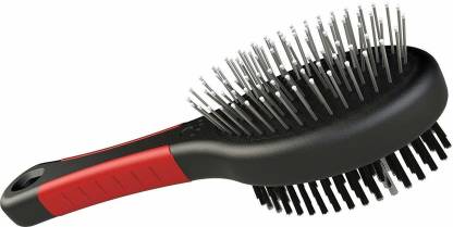 FOODIE PUPPIES Rounded Pin Smooth Grooming Brush with Shiny Coat Wire-pin Brushes for  Dog, Cat
